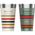 Product swatch for Pendleton Yakima Camp Stripe + Multi- National Park Stripe Pint 2 Pack Stacking Pint Set   2 x 0.47L