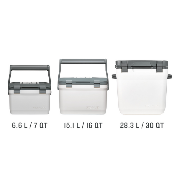 Size comparison chart for Adventure Easy Carry Outdoor Cooler | 15.L