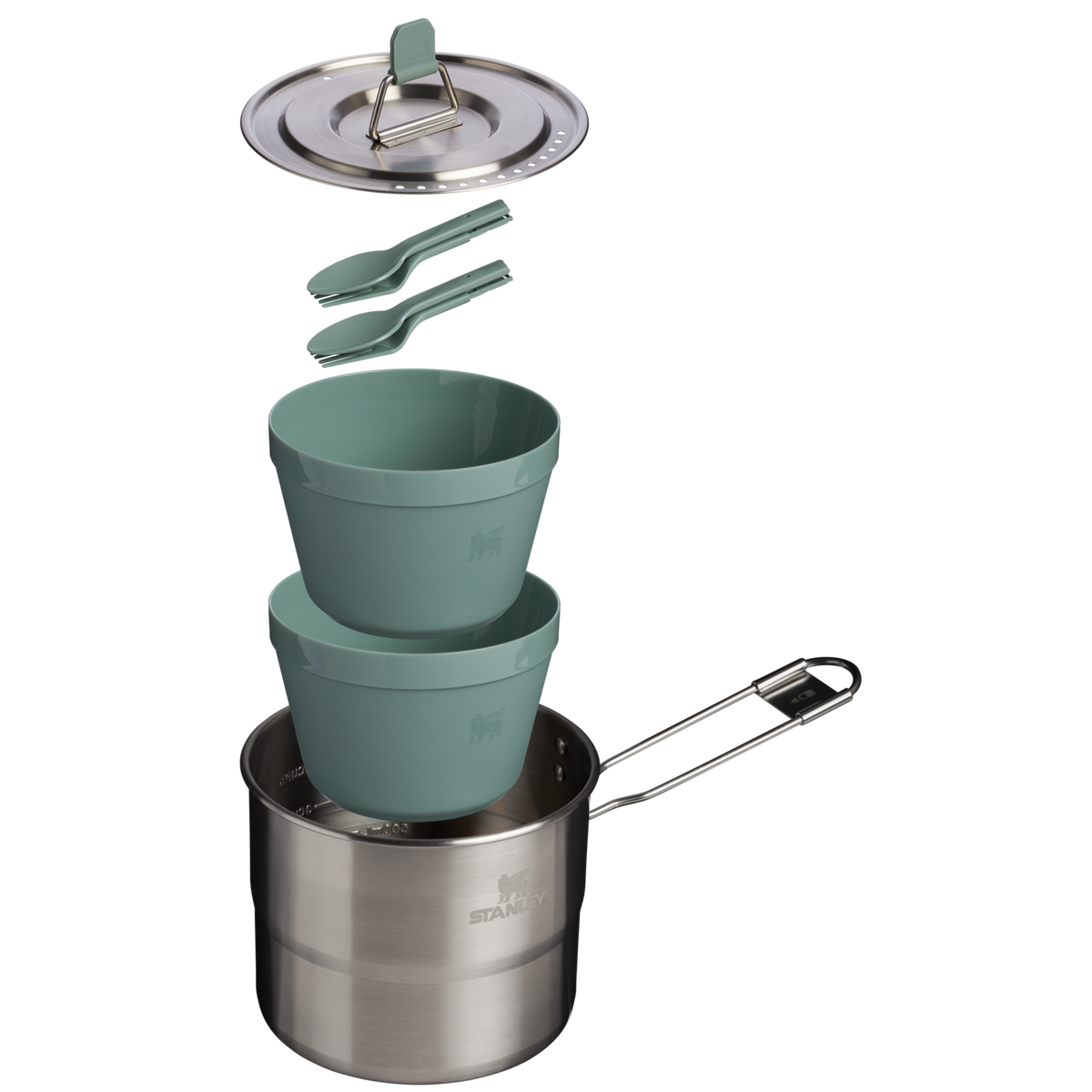 Wildfare Go Two Bowl Cook Set | 6-piece set | 1.1L