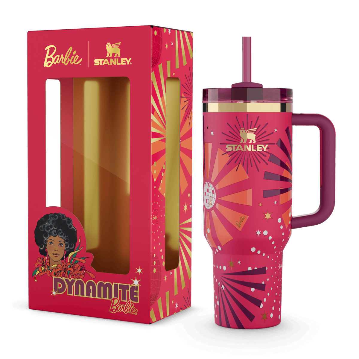 Stanley 1913 The Barbie™ x Stanley Icon Quencher 1.18L in 80's Dynamite