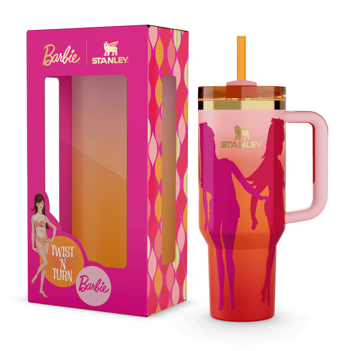 Stanley 1913 The Barbie™ x Stanley Icon Quencher 1.18L in 60's Twist and Turn