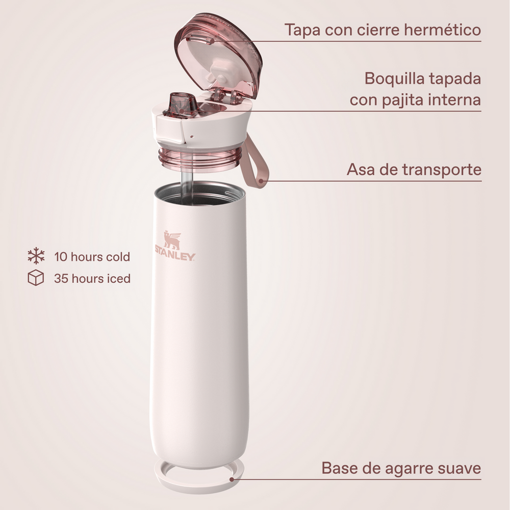Stanley 1913 Flowstate™ Spring Bottle 0.59L in Rose Quartz | View 5