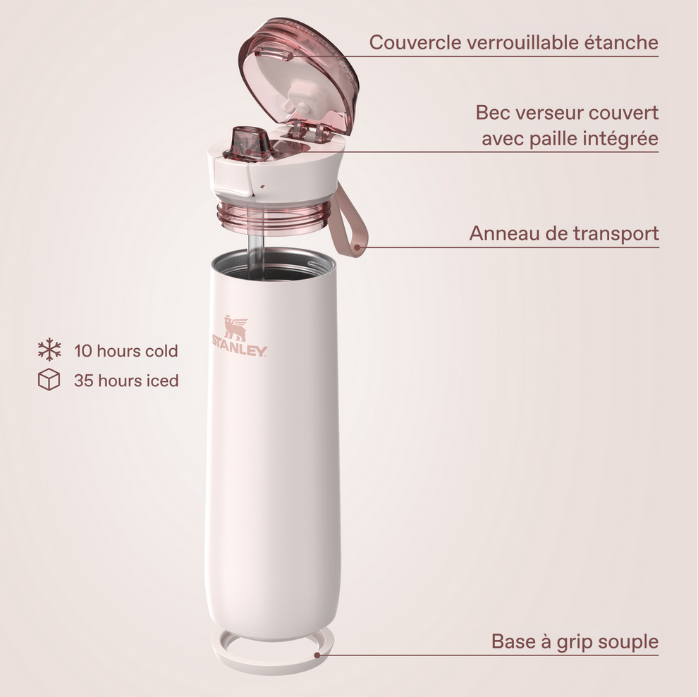 Stanley 1913 Flowstate™ Spring Bottle 0.59L in Rose Quartz