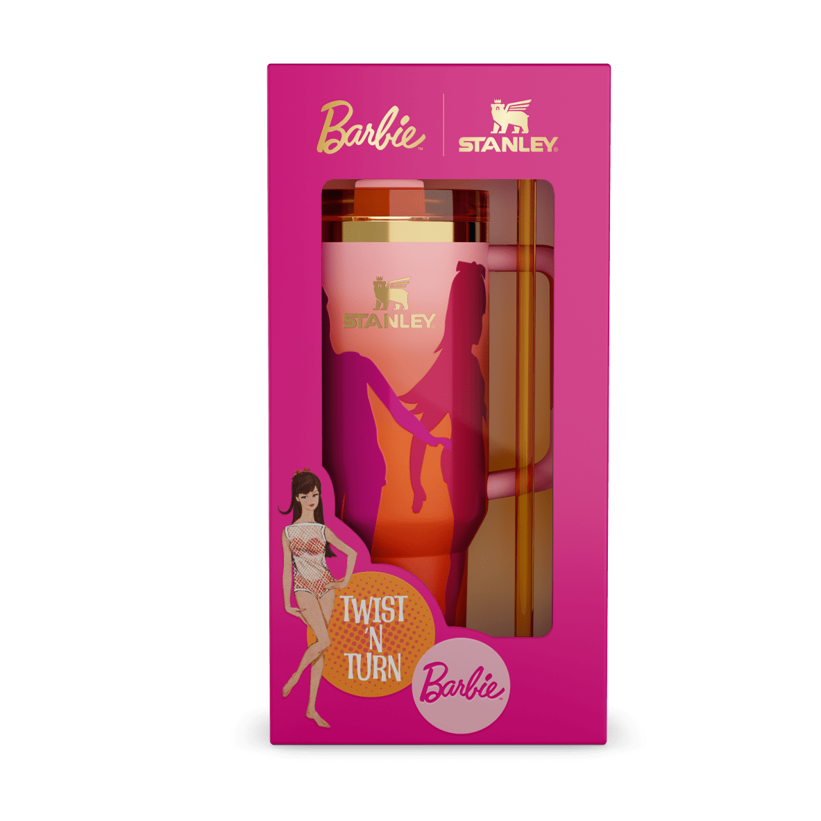 Stanley 1913 The Barbie™ x Stanley Icon Quencher 1.18L in 60's Twist and Turn | View 1