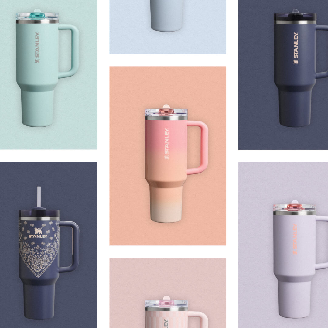 Multi‑Coloured Quencher H2.O Flowstate Tumbler | 0.89L – Stanley