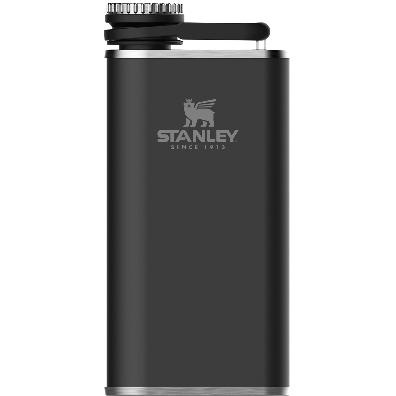 Stanley 1913 Classic Easy Fill Wide Mouth Flask 0.23L in Matte Black Pebble | View 1