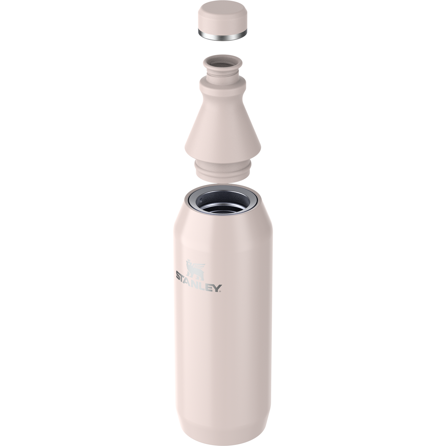 Stanley 1913 All Day Slim Bottle 0.59L in Rose Quartz | View 3
