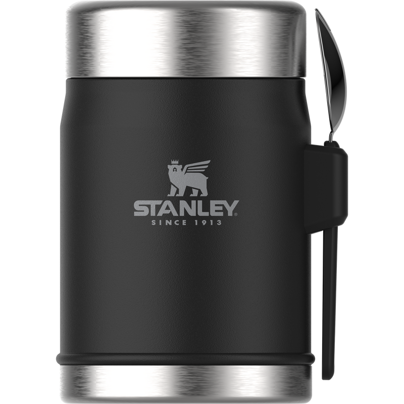 Stanley 1913 Legendary Food Jar + Spork 0.4L in Matte Black Pebble