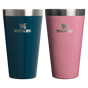 Swatch for Stanley 1913 Stay Chill Stacking Pint (2x) in Ponderosa Gloss/Port Shimmer