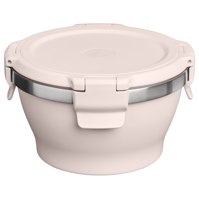 Stanley 1913 Fresh-to-Table Leakproof Bowl 0.47L in Rose Quartz | Back View