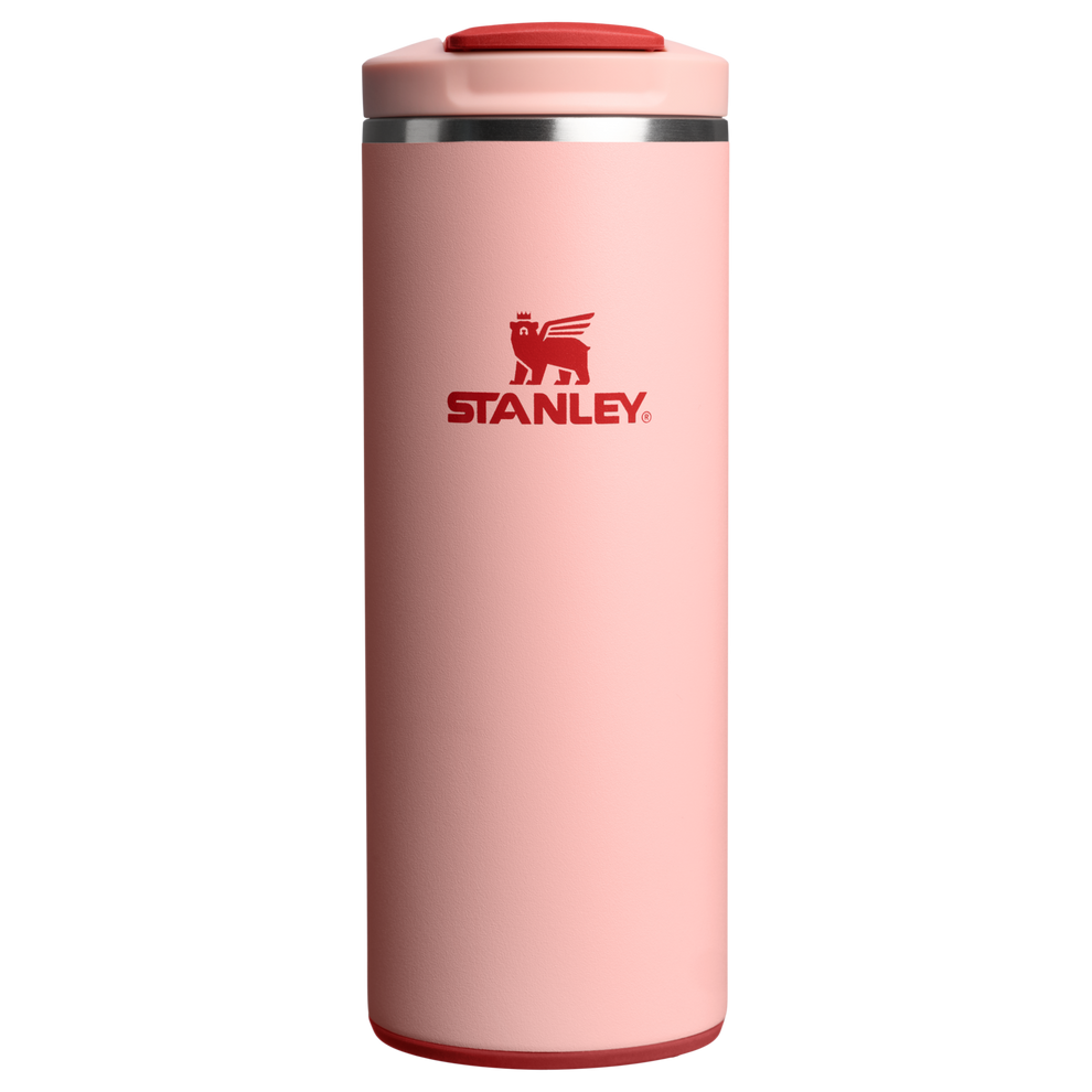 Stanley 1913 Transit Flip Top Mug 0.35L in Peach Rose | Front View