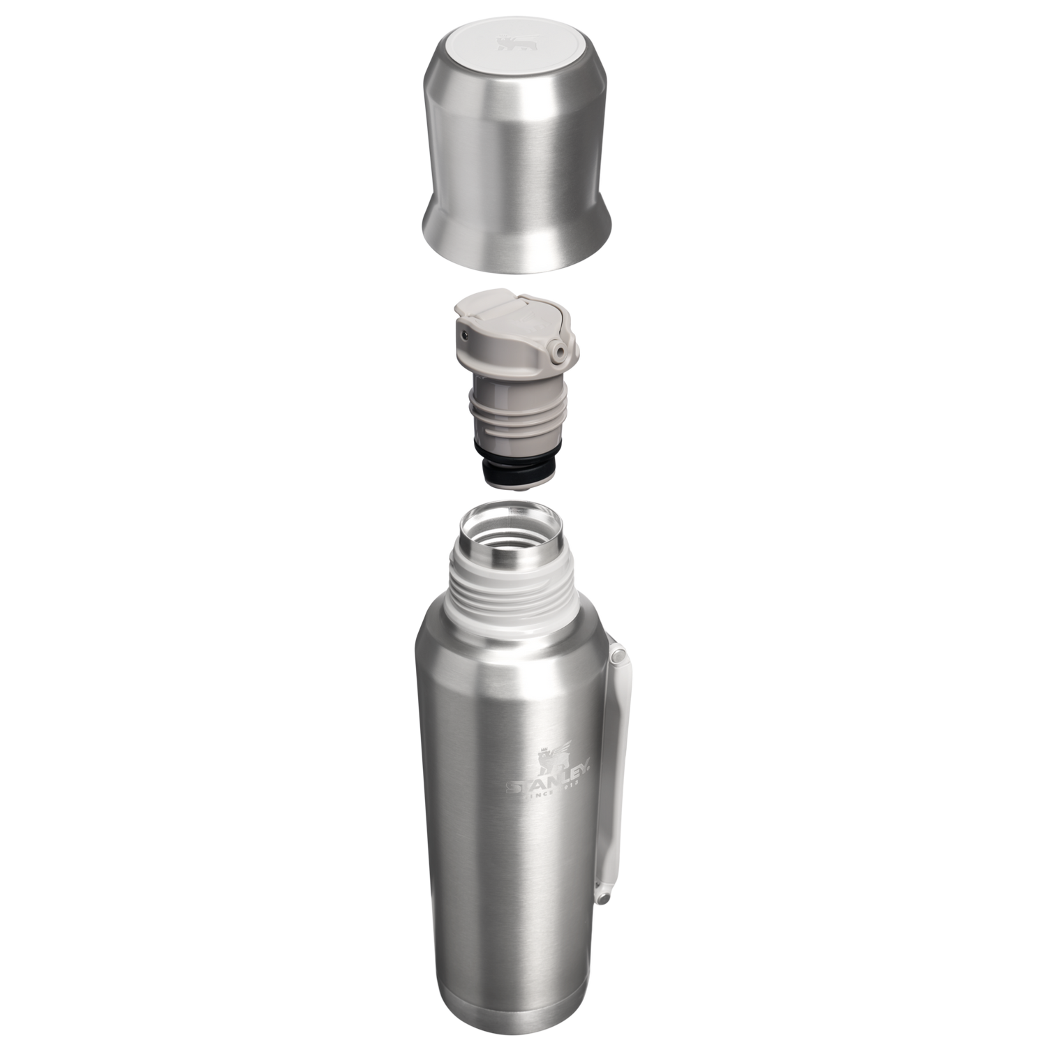 Stanley 1913 Ideal Mate Bottle 1.2L in Stainless Steel Ash | View 1
