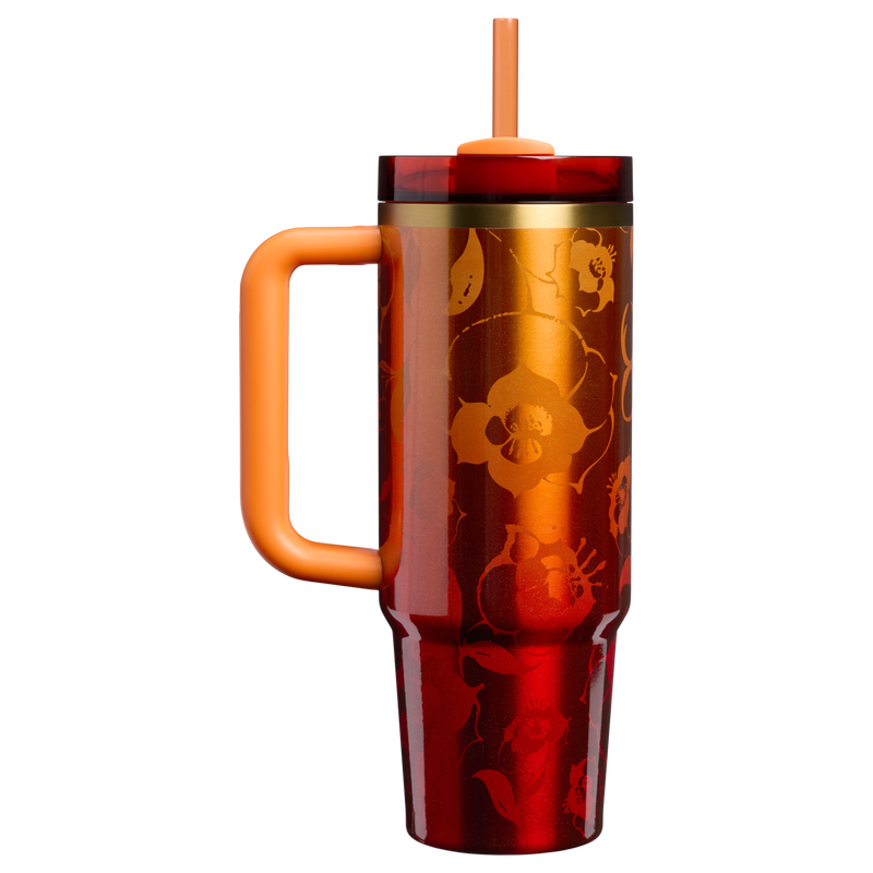 Stanley 1913 Stanley 1913 x Karol G Quencher® H2.0 FlowState™ Tumbler 0.89L in Karol G Flor | indietro Visualizza