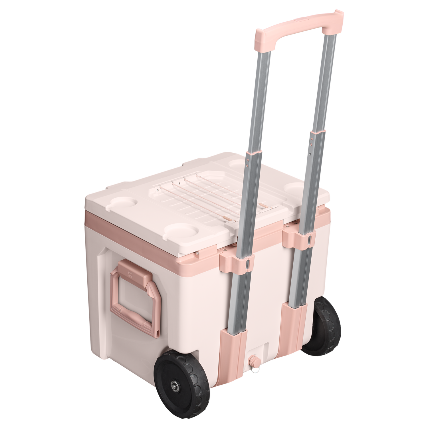 Stanley 1913 Cold-For-Days Wheeled Outdoor Cooler 47.3L in Rose Quartz | View 4