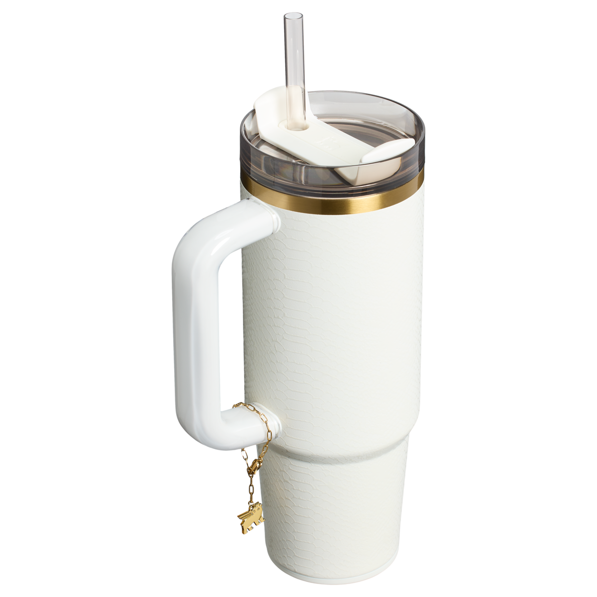 Stanley 1913 Quencher® Luxe H2.0 FlowState™ Tumbler 0.89L in Pale Stone Snakeskin | indietro Visualizza