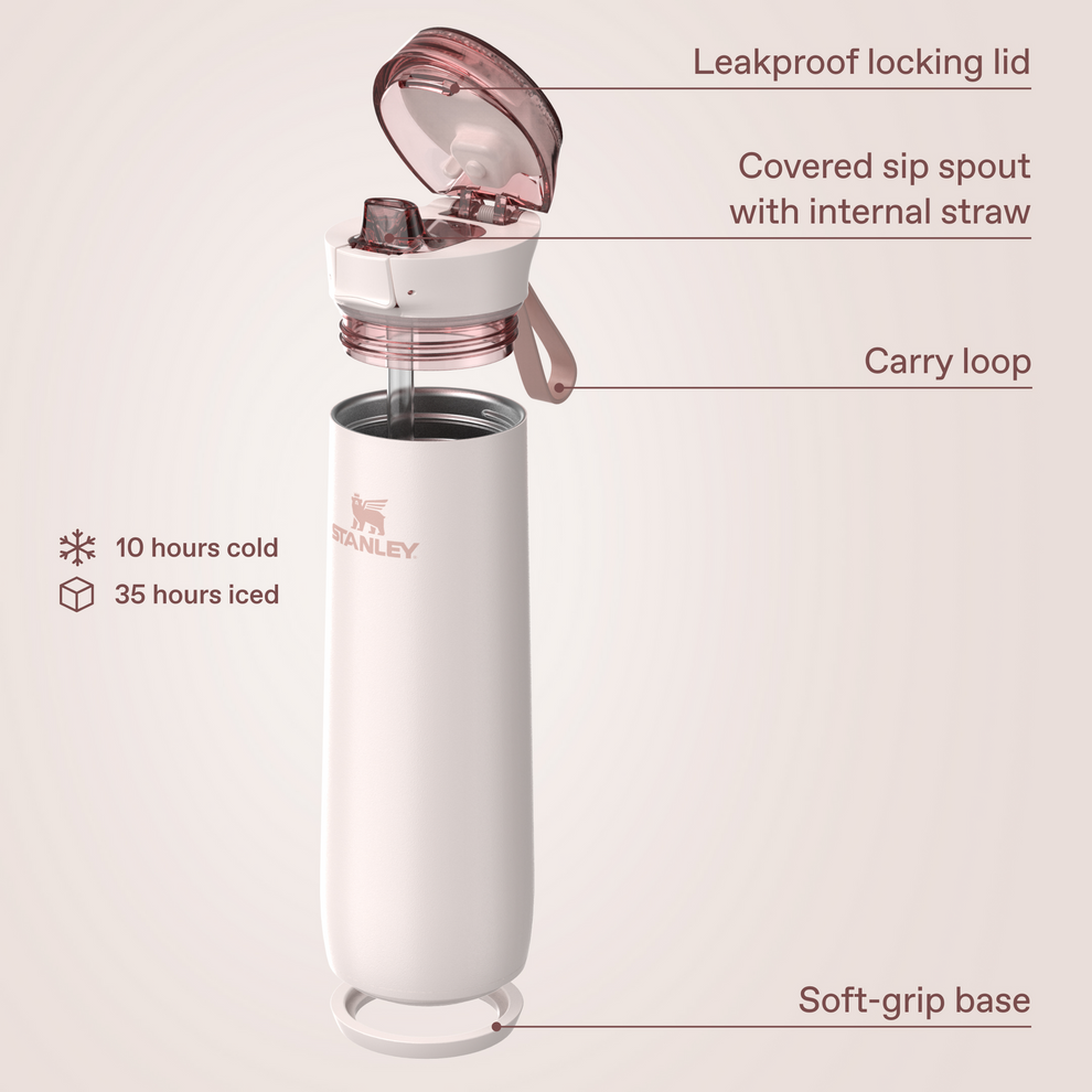 Stanley 1913 Flowstate™ Spring Bottle 0.59L in Rose Quartz