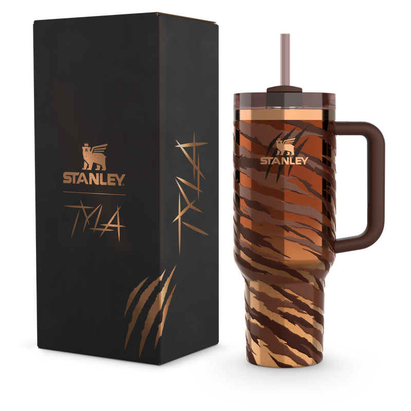 Stanley 1913 The Tyla Tyger Quencher H2.0 FlowState™ Tumbler 1.18L in Tyla Tyger | Front View