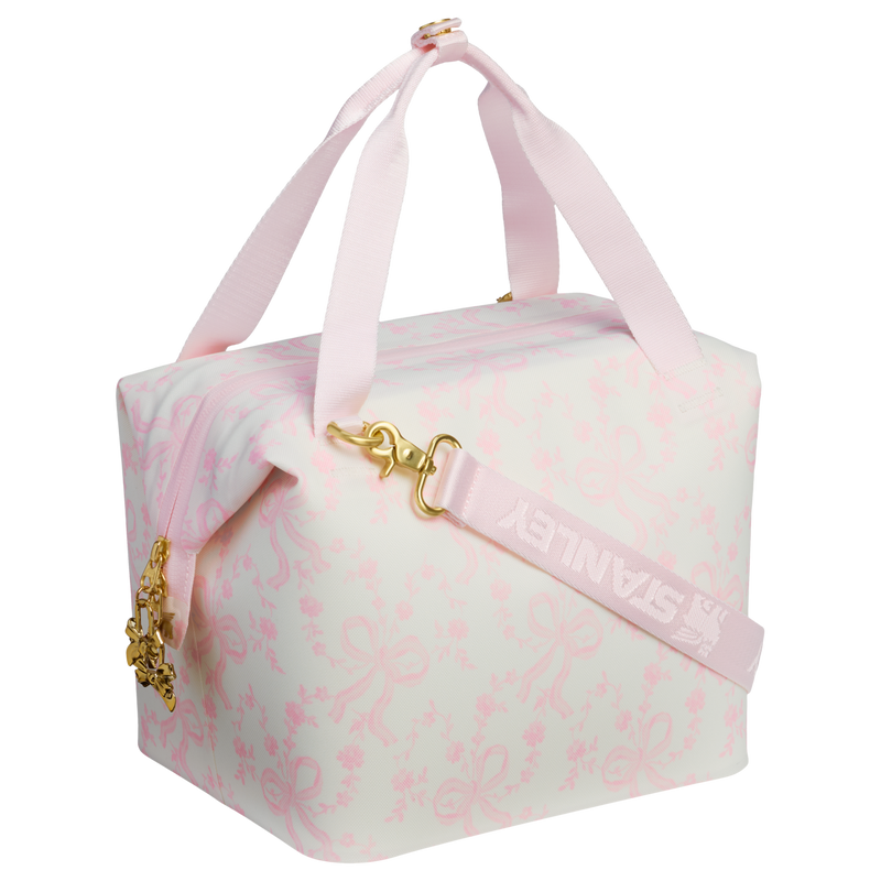 Stanley 1913 Stanley 1913 x LoveShackFancy All-Day Julienne Mini Cooler 7L in Coquette Bow - Chantilly | indietro Visualizza