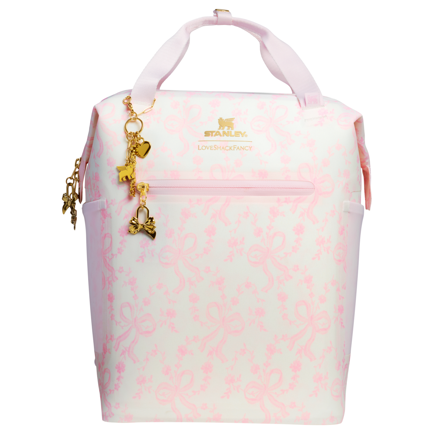 Stanley 1913 Stanley 1913 x LoveShackFancy Madeleine Mini Backpack Soft Cooler in Coquette Bow - Chantilly | View 1