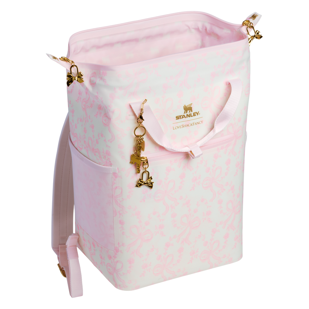Stanley 1913 Stanley 1913 x LoveShackFancy Madeleine Mini Backpack Soft Cooler in Coquette Bow - Chantilly