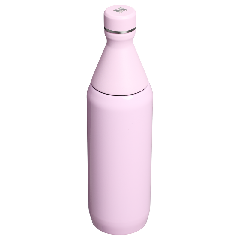 Stanley 1913 All Day Slim Bottle 0.59L in Cherry Blossom Gloss | Back View