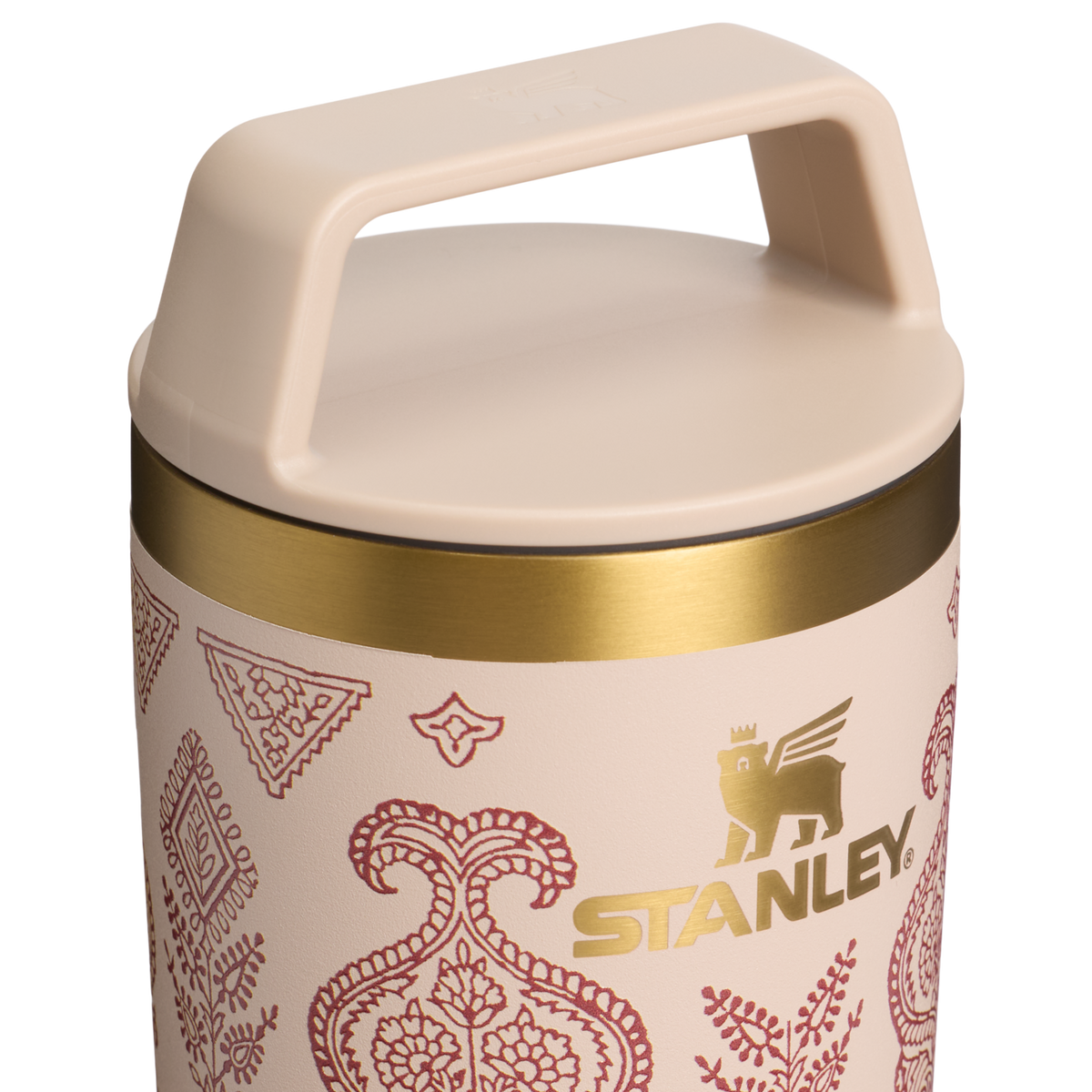 Stanley 1913 Café-To-Go Travel Mug 0.47L in Deepa Brown Sugar | Lid Detailed View