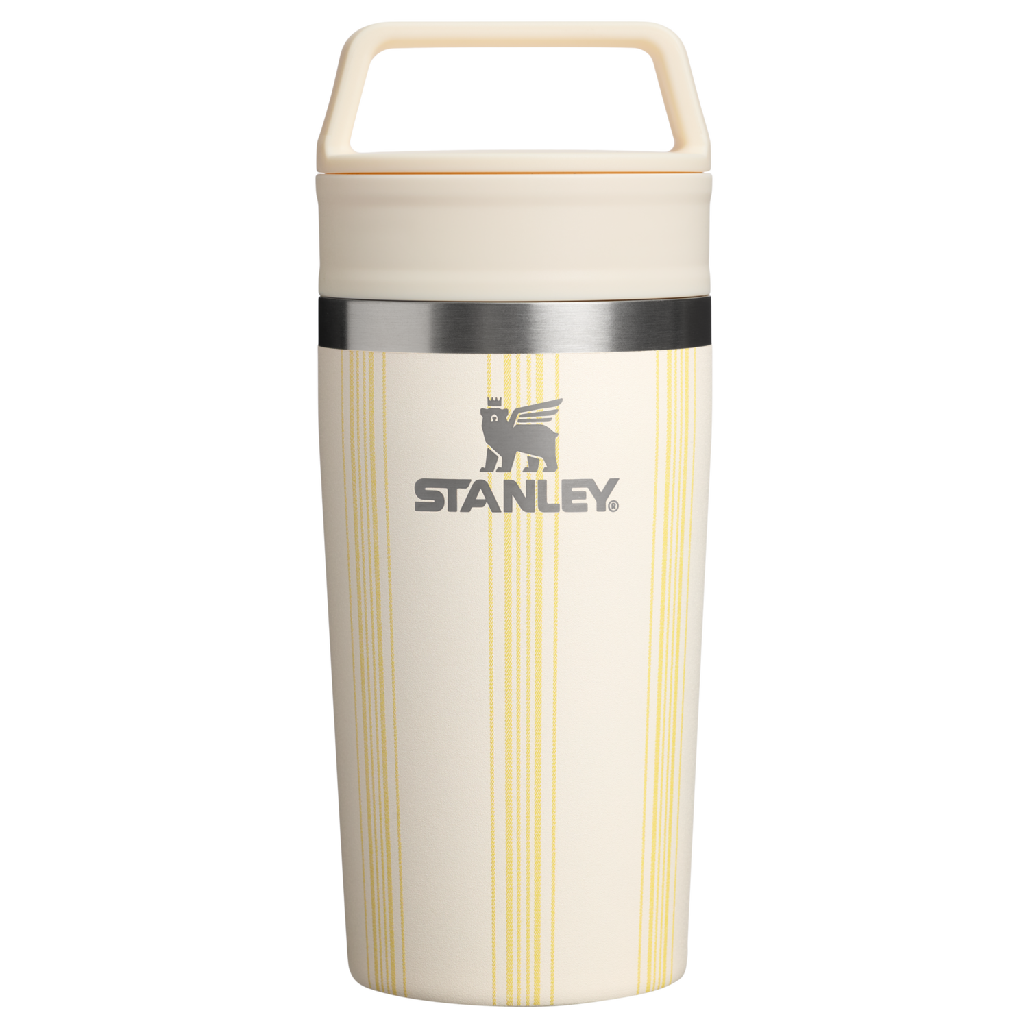 Stanley 1913 Café-To-Go Travel Mug 0.35L in Cream Picnic Stripe | View 1