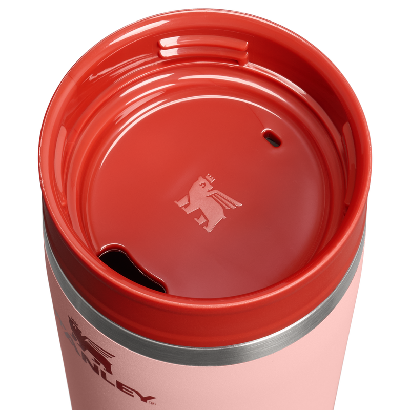 Stanley 1913 Café-To-Go Travel Mug 0.35L in Peach Rose | Lid Detailed View