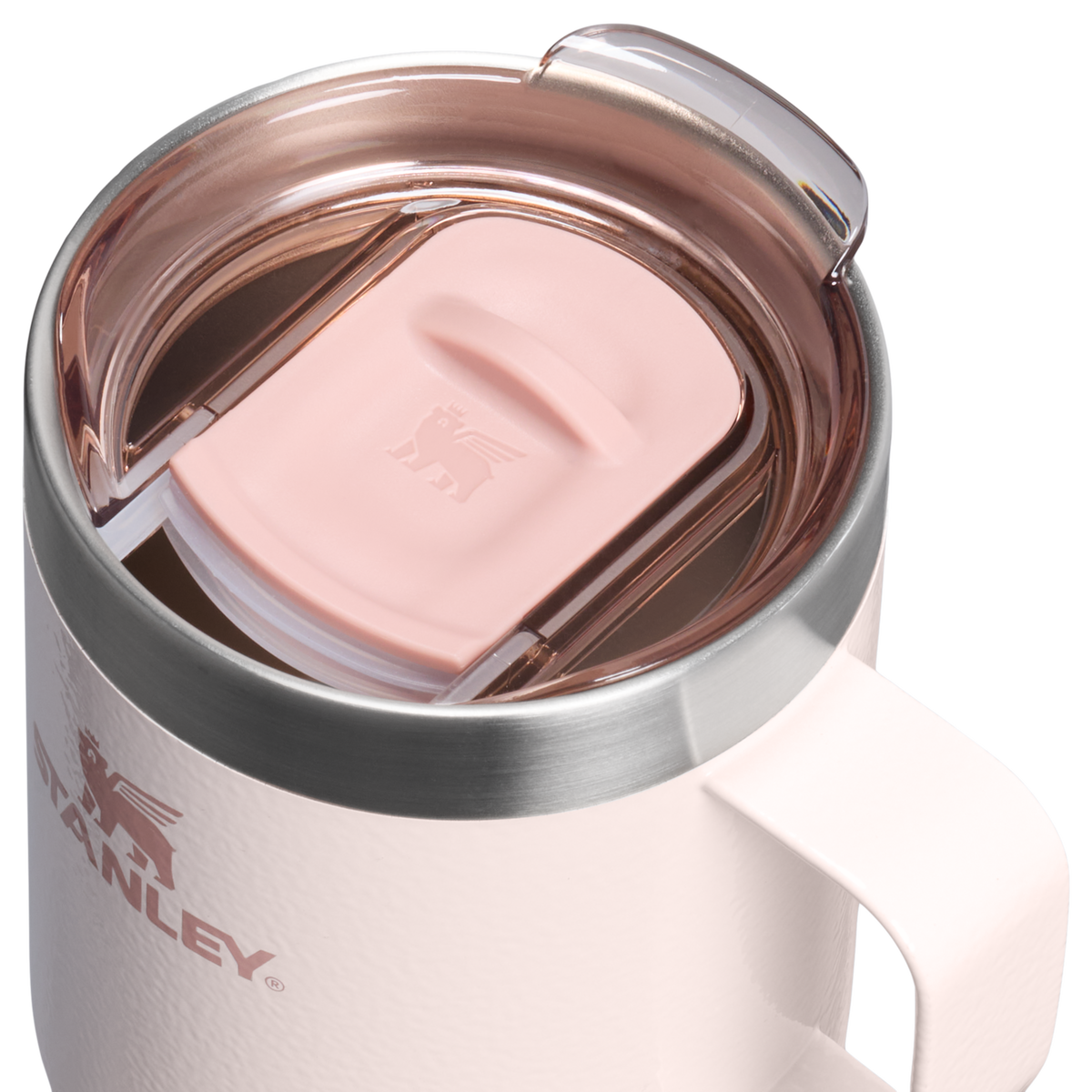 Stanley 1913 Everyday Camp Mug 0.23L in Hammertone Rose Quartz | Front View