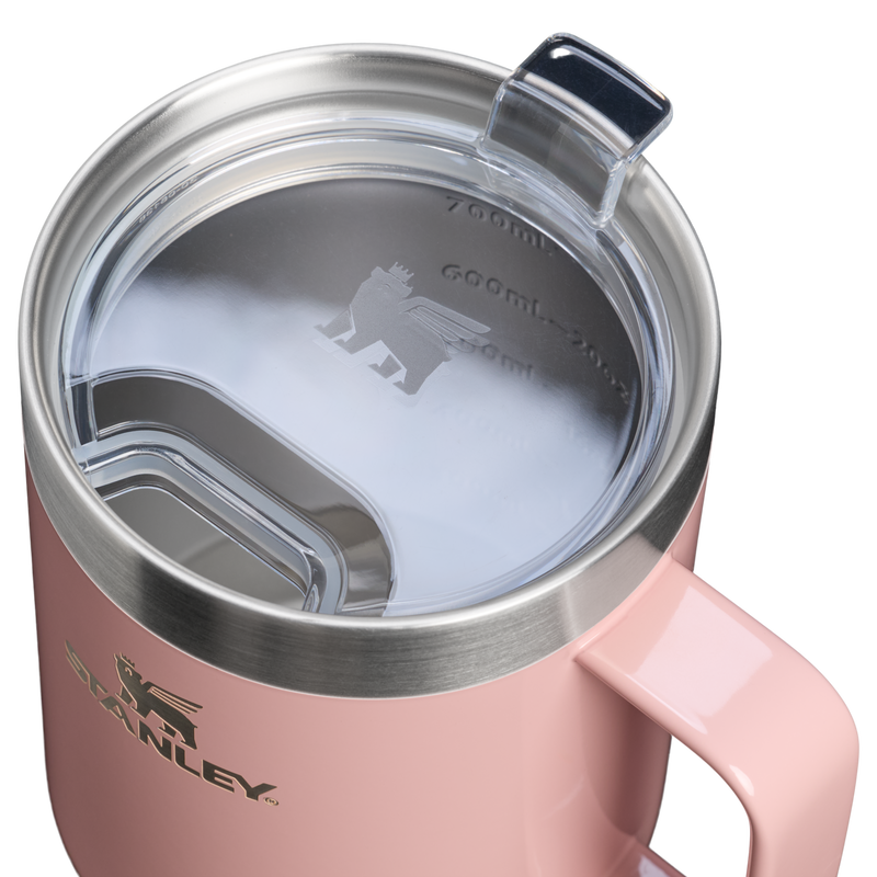 Stanley 1913 Everyday Suburban Mug 0.71L in Peach Rose Gloss | Deckel Detailliert Anzeigen