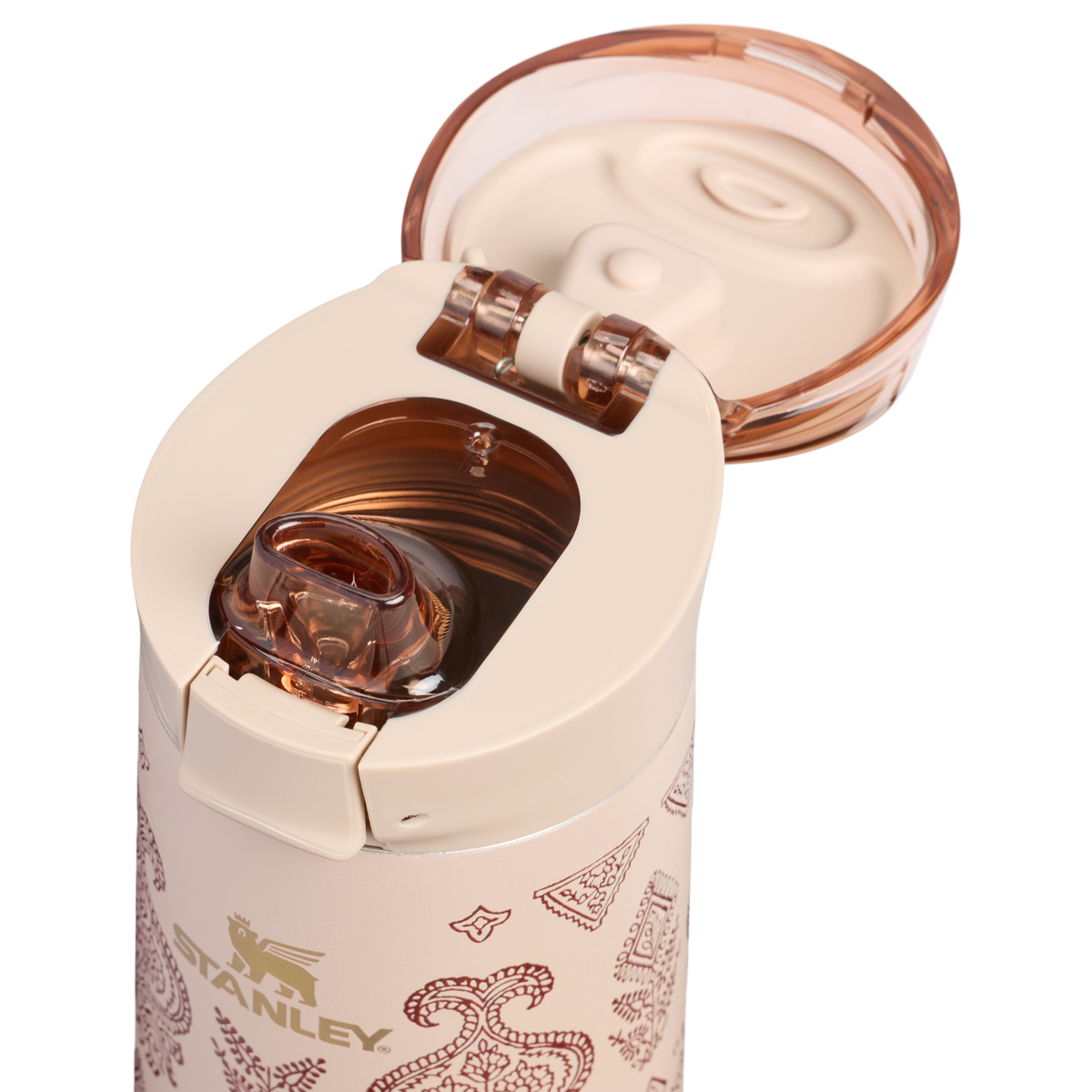 Stanley 1913 Flowstate™ Spring Bottle 0.59L in Deepa Brown Sugar | Coperchio Dettagliato Visualizza