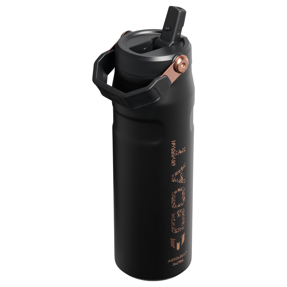 Stanley 1913 Messi x Stanley 1913 IceFlow™ Bottle Flip Straw 2.0 0.71L in Messi GOAT Black