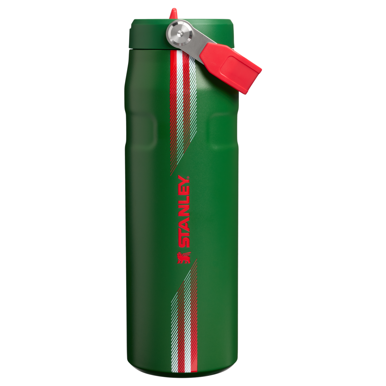 Stanley 1913 IceFlow™ Bottle Flip Straw 2.0 0.71L in Team Dark Green Red | View 1