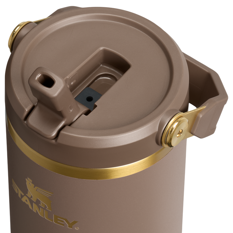 Stanley 1913 IceFlow™ Flip Straw 2.0 Tumbler 0.89L in Espresso Gold | Coperchio Dettagliato Visualizza