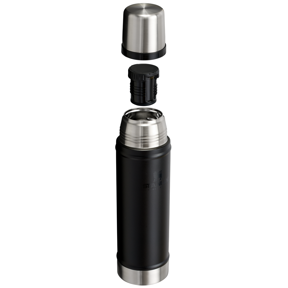 Stanley 1913 Classic Legendary Bottle 0.59L in Black 2.0 | Cross Section View