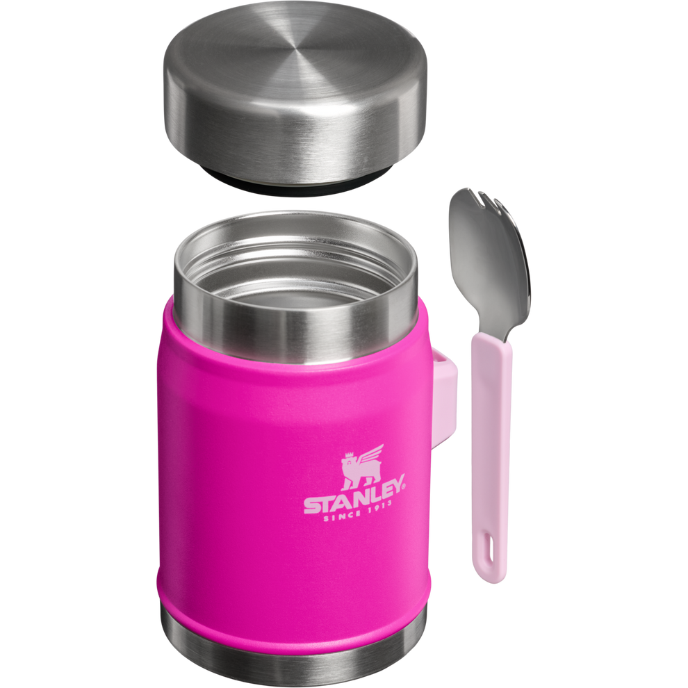 Stanley 1913 Legendary Food Jar + Spork 0.4L in Violet Blossom