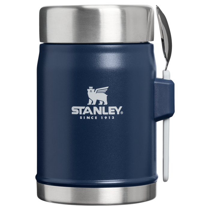 Stanley 1913 Legendary Food Jar + Spork 0.4L in Dark Navy | Front View