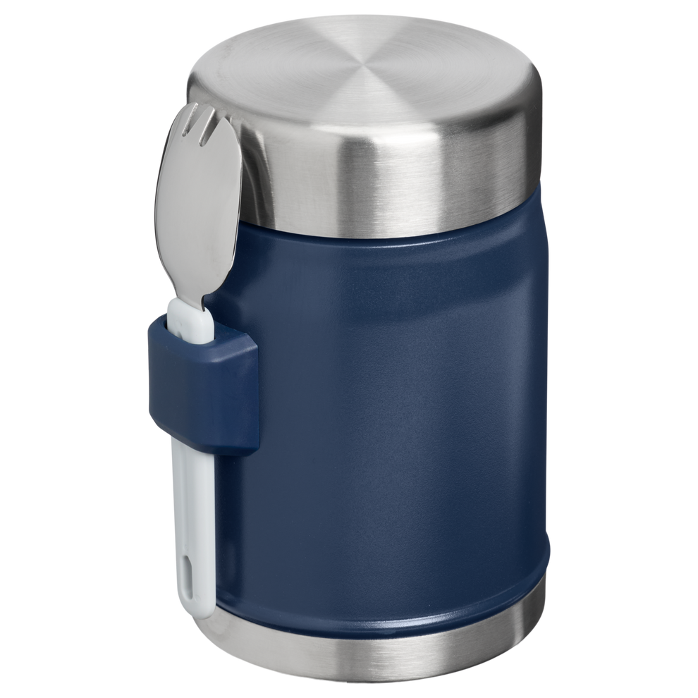 Stanley 1913 Legendary Food Jar + Spork 0.4L in Dark Navy | Back View