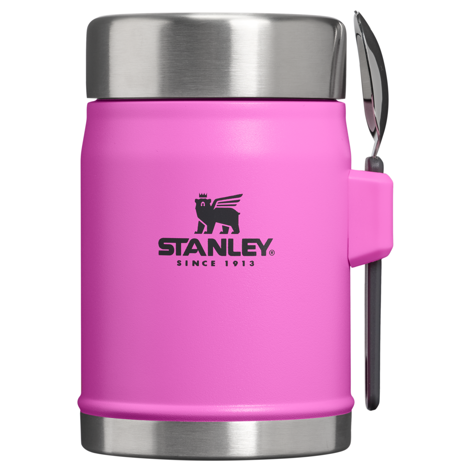 Stanley 1913 Legendary Food Jar + Spork 0.4L in Hot Pink