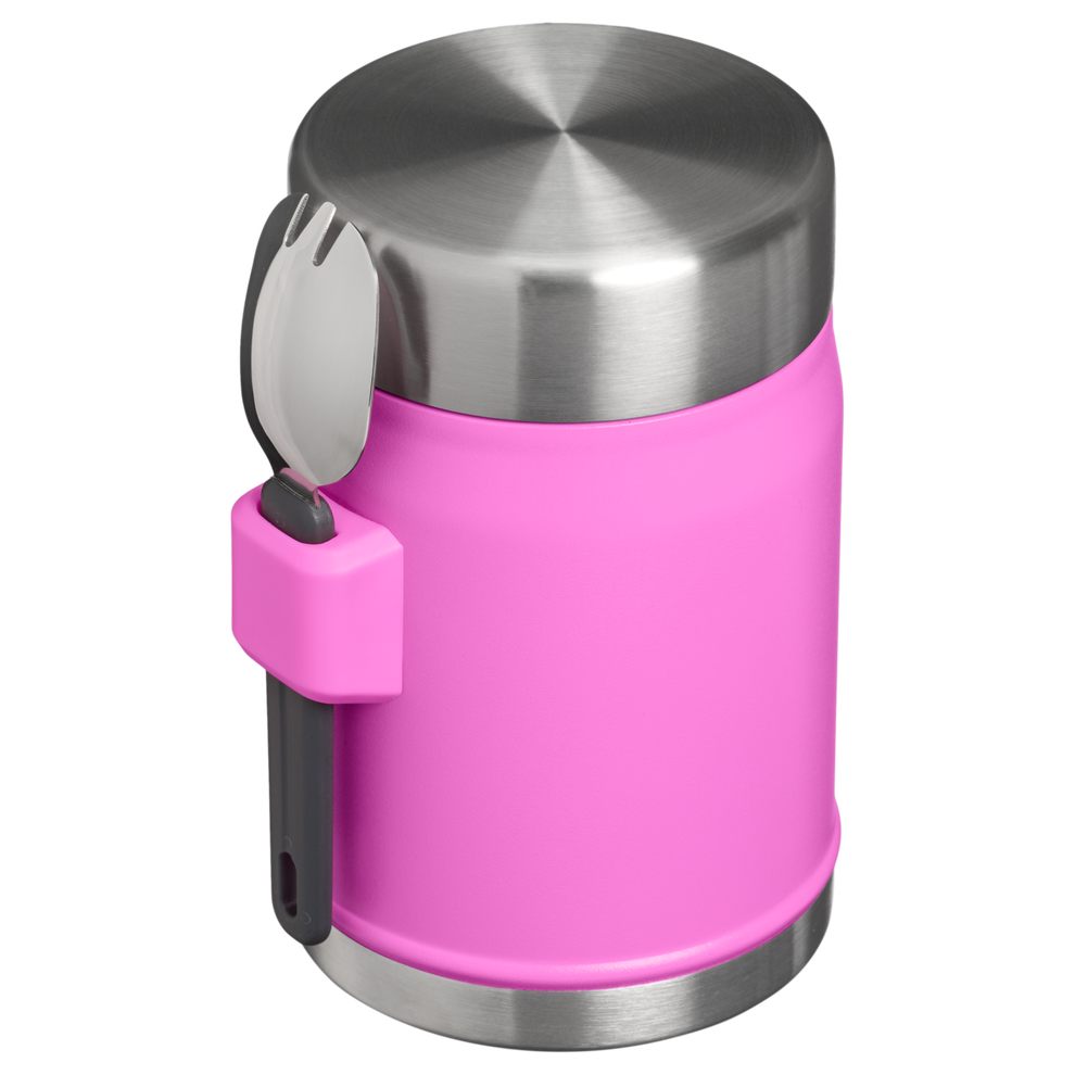 Stanley 1913 Legendary Food Jar + Spork 0.4L in Hot Pink