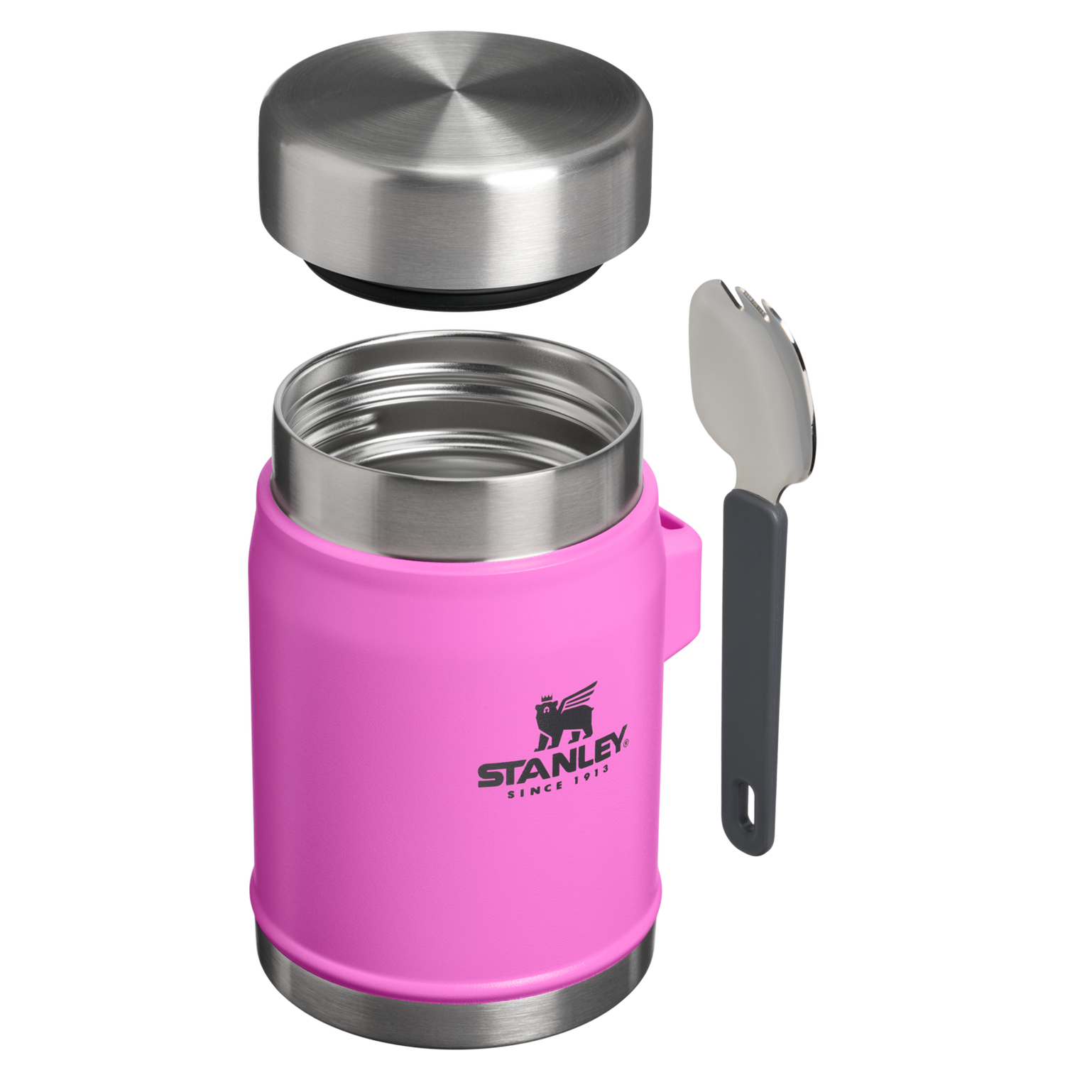Stanley 1913 Legendary Food Jar + Spork 0.4L in Hot Pink | View 1