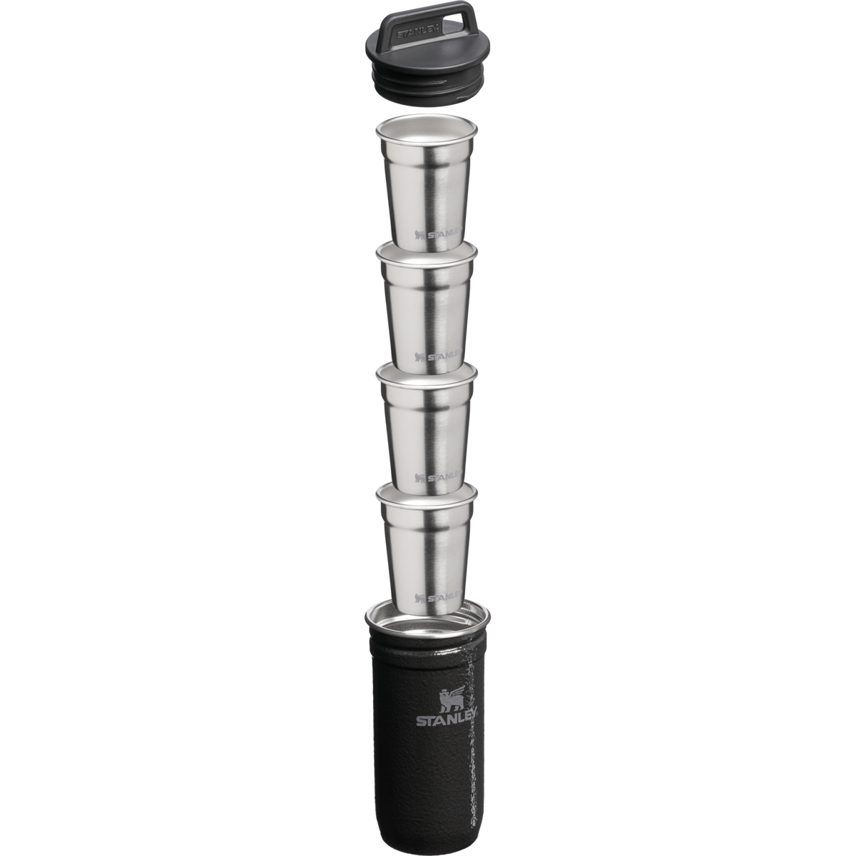 Stanley 1913 Adventure Nesting Shot Glass Set in Hammertone Black
