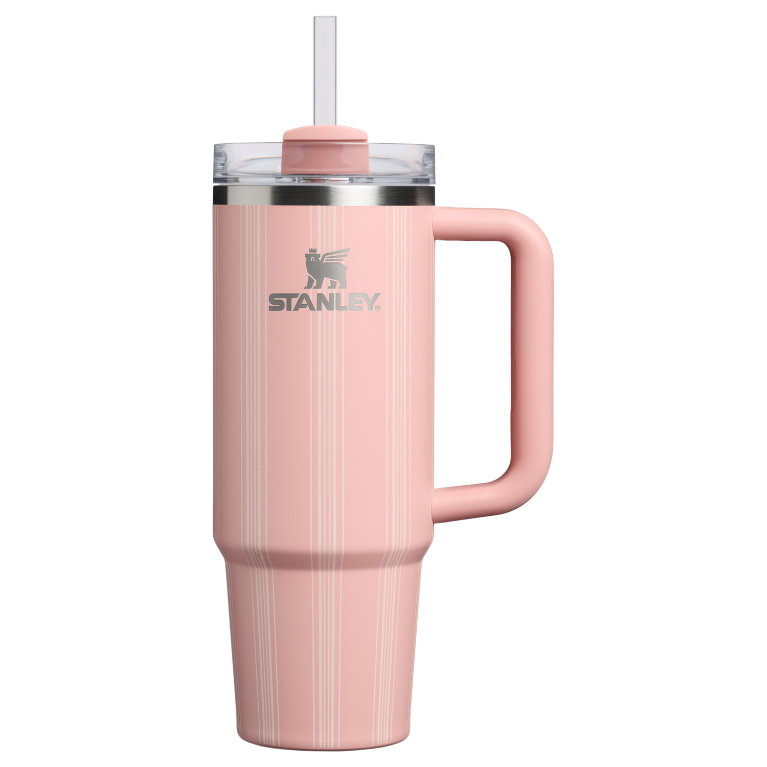 Stanley 1913 Quencher® H2.0 FlowState™ Tumbler 0.89L in Peach Rose Picnic Stripe | View 1