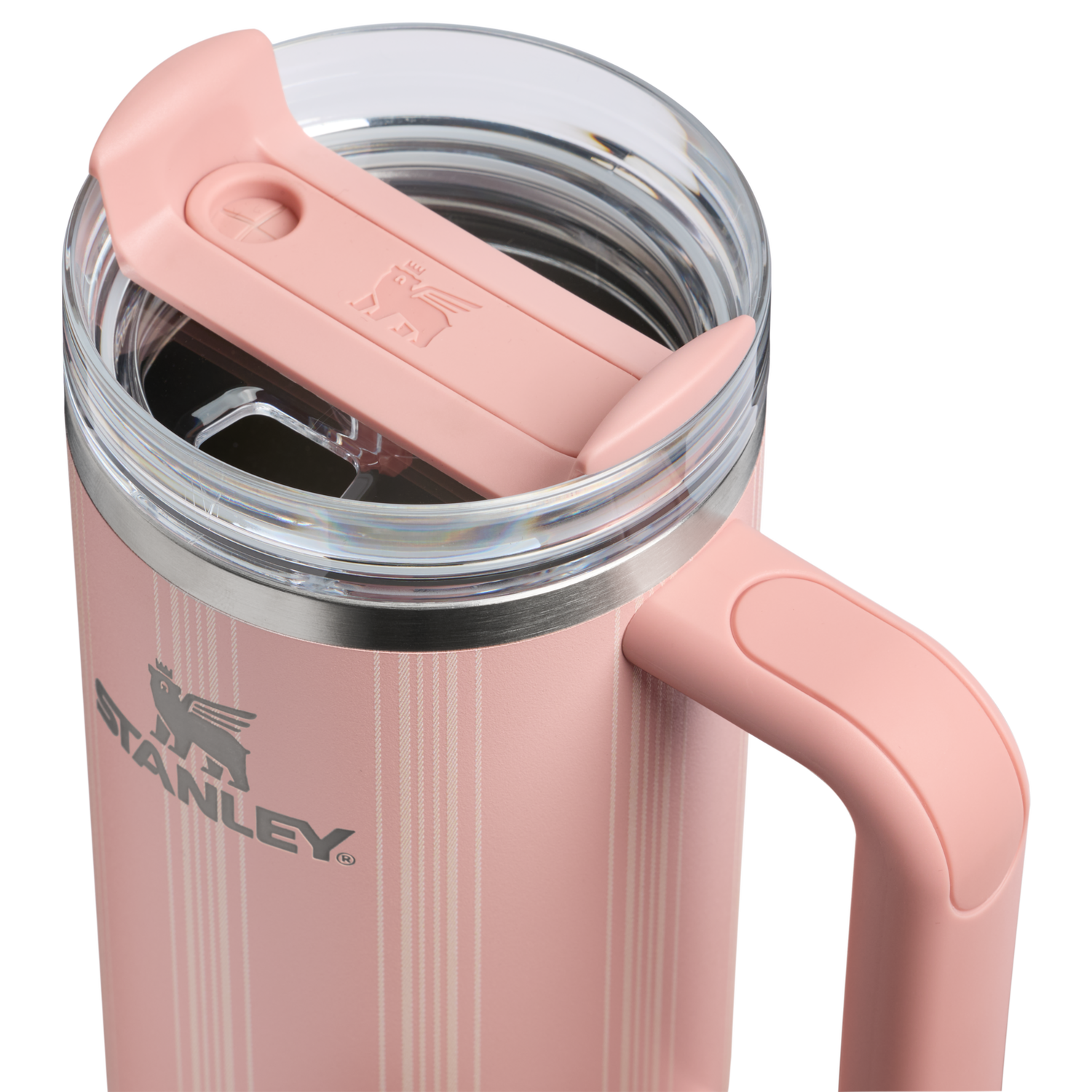 Stanley 1913 Quencher® H2.0 FlowState™ Tumbler 0.89L in Peach Rose Picnic Stripe | View 1