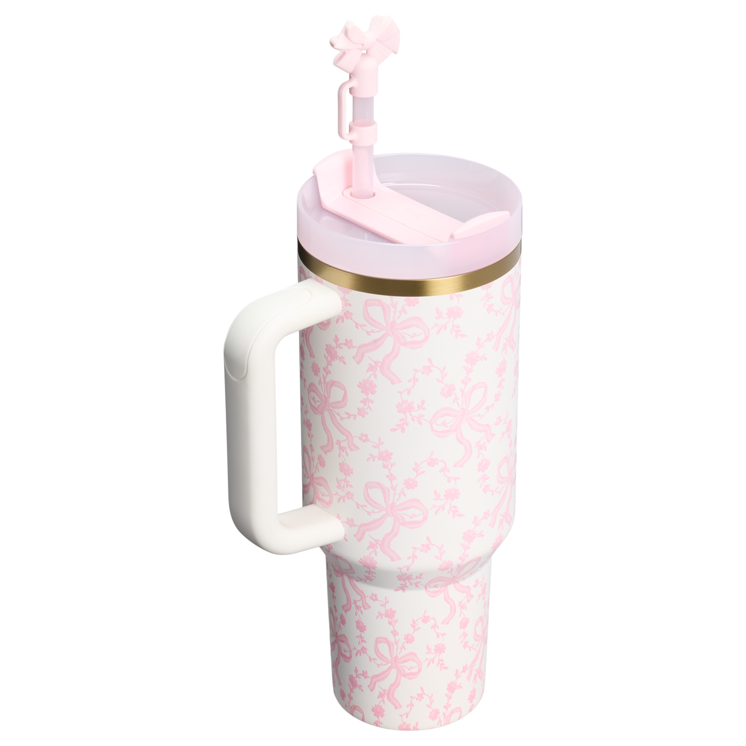 Stanley 1913 Stanley 1913 x LoveShackFancy Quencher® H2.0 Flowstate™ Tumbler in Coquette Bow - Chantilly | View 2