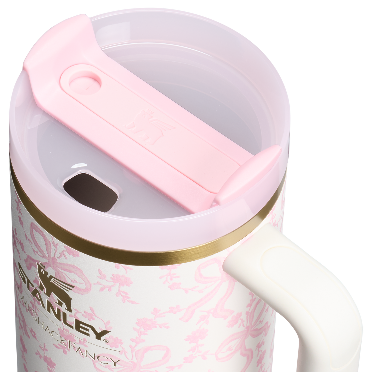 Stanley 1913 Stanley 1913 x LoveShackFancy Quencher® H2.0 Flowstate™ Tumbler in Coquette Bow - Chantilly | View 1