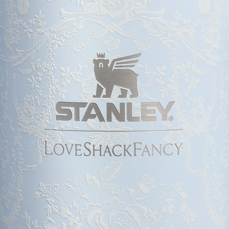 Stanley 1913 Stanley 1913 x LoveShackFancy Quencher® H2.0 FlowState™ Tumbler 1.18L in Toscana Toile - Alpine Blue