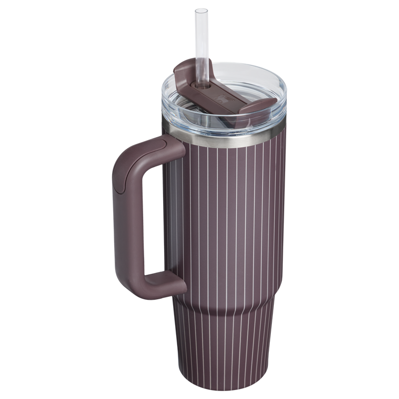Stanley 1913 Quencher® H2.0 FlowState™ Tumbler 0.89L en Fig Pinstripe | Detrás Ver