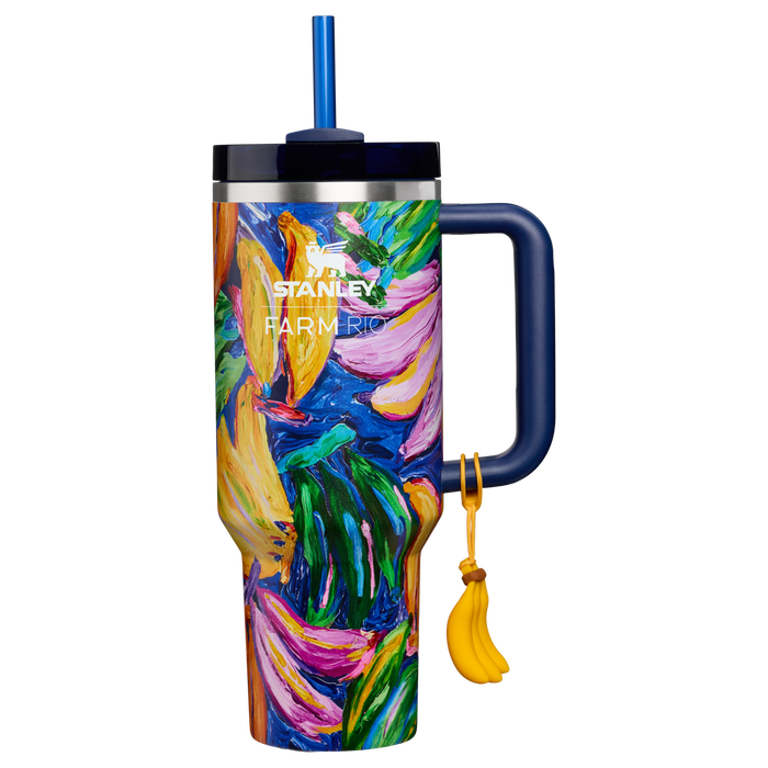 Stanley 1913 Stanley 1913 x FARM Rio Quencher® H2.0 FlowState™ Tumbler 1.18L in Farm Rio Painted Bananas | Front View