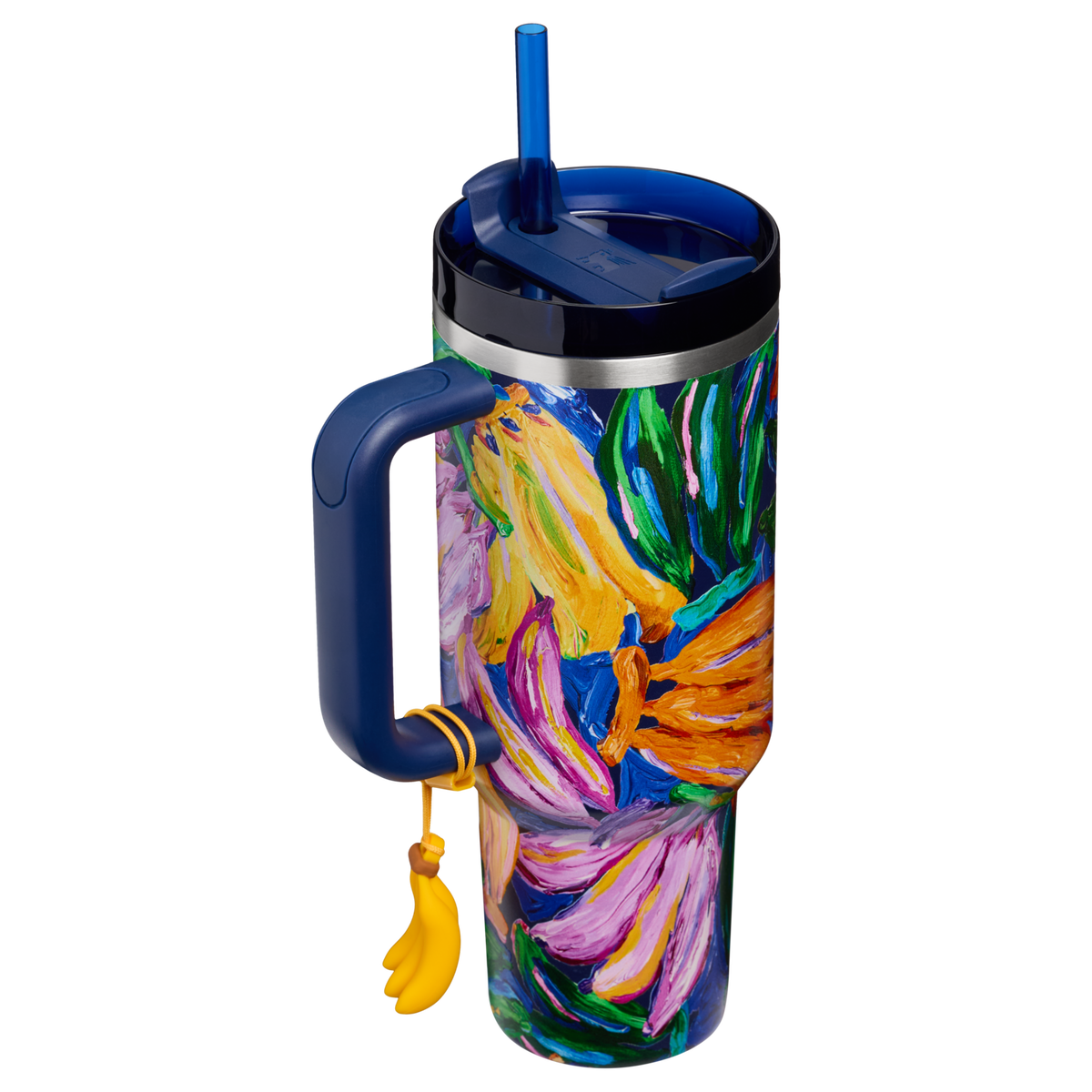 Stanley 1913 Stanley 1913 x FARM Rio Quencher® H2.0 FlowState™ Tumbler 1.18L in Farm Rio Painted Bananas | Back View